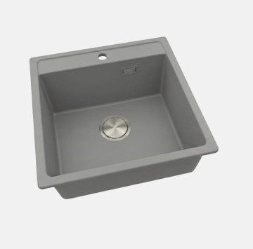 Кухненска мивка 52/51см. сива